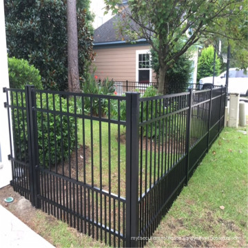 Remarkable design heavy duty powder coated 6'x8' wrought iron fence